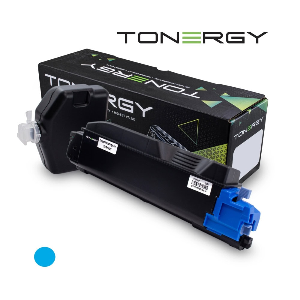 Тонер касета за Kyocera Ecosys M6030cdn/M6530cdn/P6130CDN - Cyan - TK-5140C - Tonergy - Неоригинална