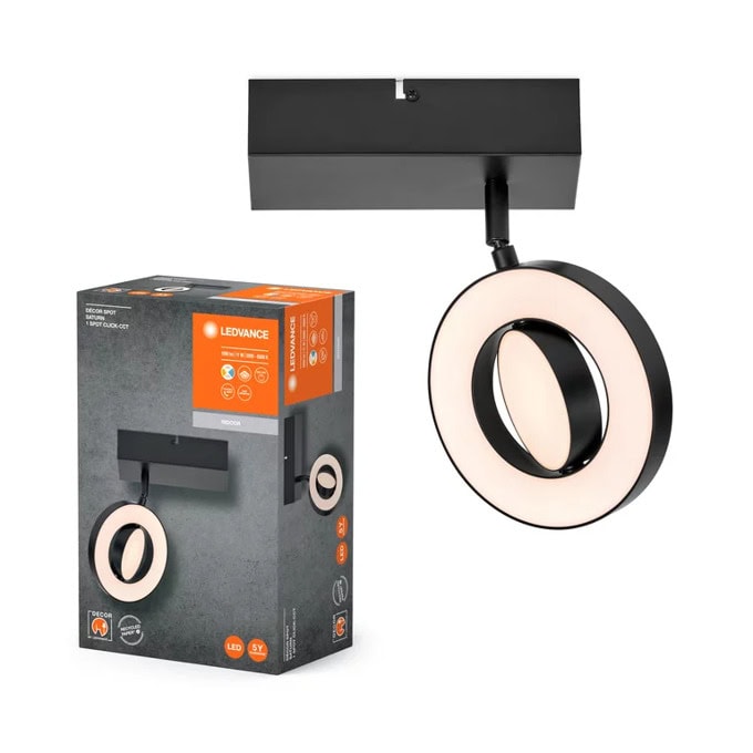 LED лампа Ledvance Decor Spot Saturn CLICK-CCT Black 1 Spot