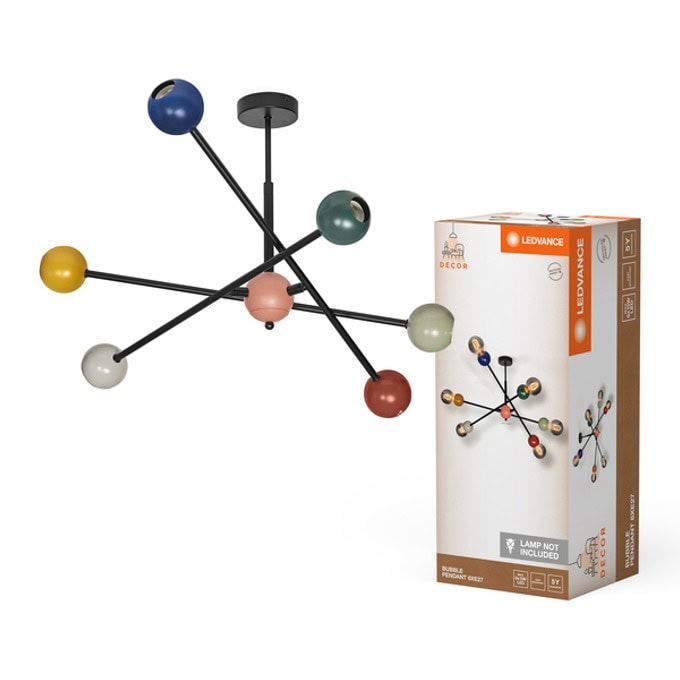 Полилей Ledvance Decor Bubble Pendant 6XE27 Multicolor