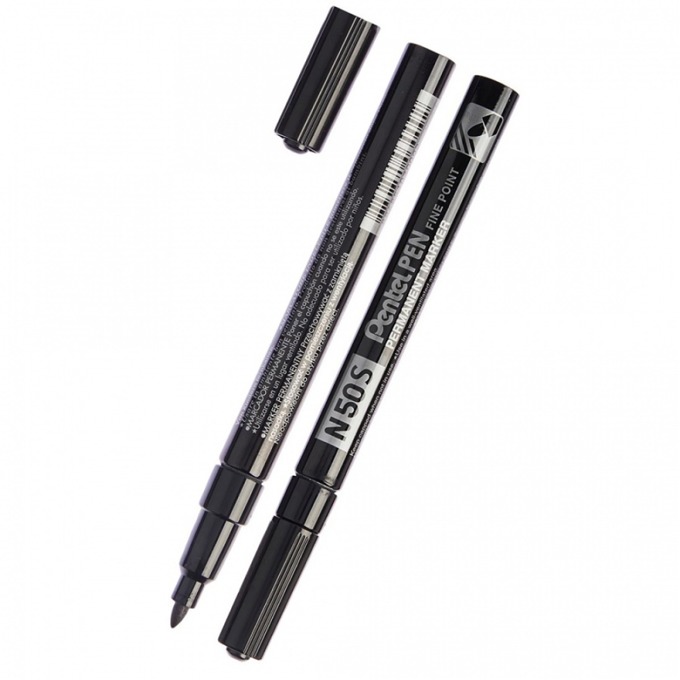 Перманентен маркер Pentel N50S черен