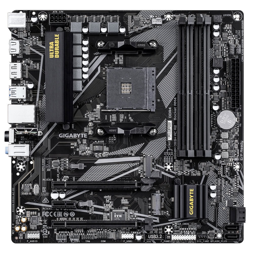 Дънна платка Gigabyte B550M DS3H AC R2