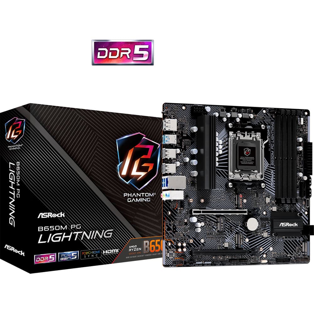 Дънна платка ASRock B650M PG Lightning