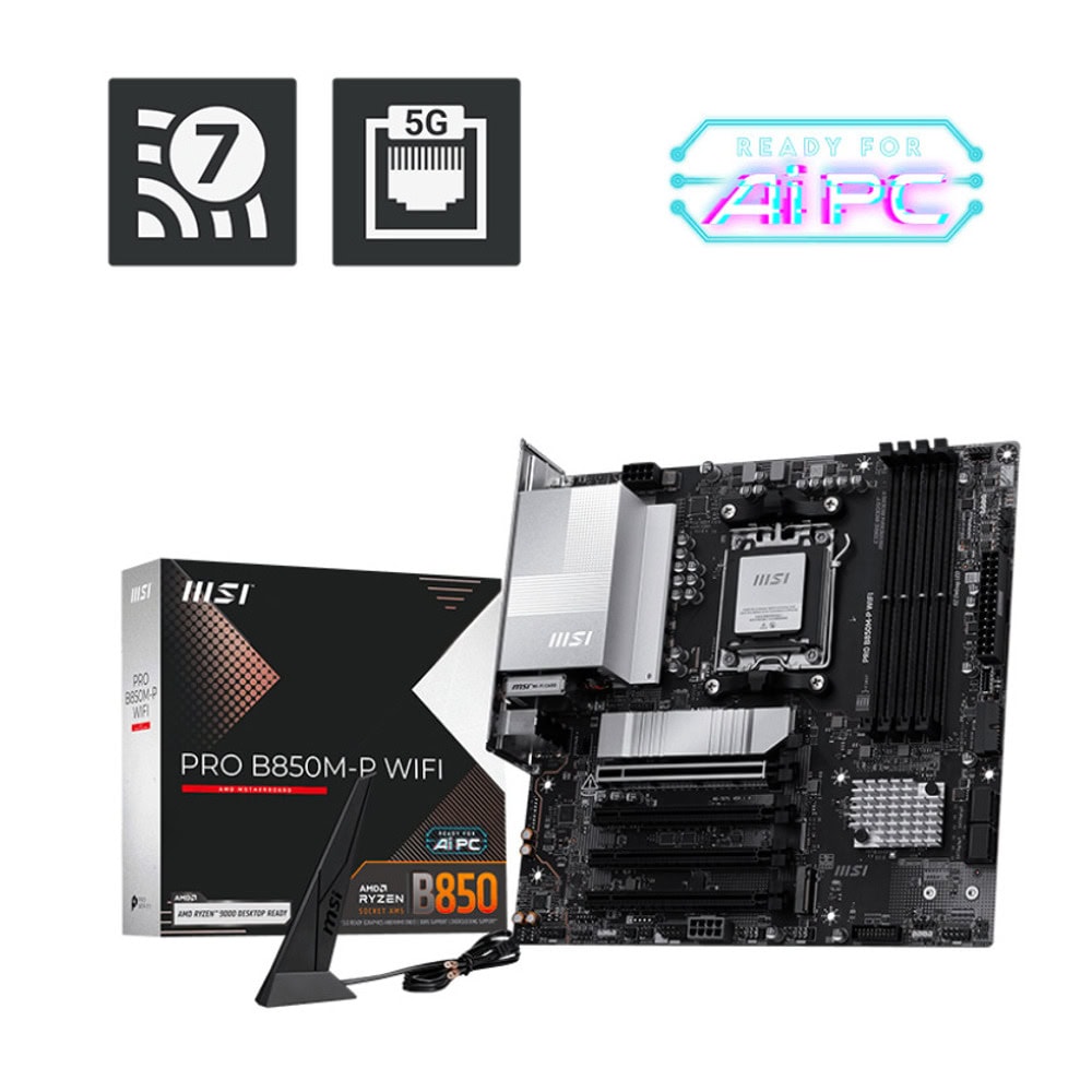 Дънна платка MSI Pro B850M-P WiFi