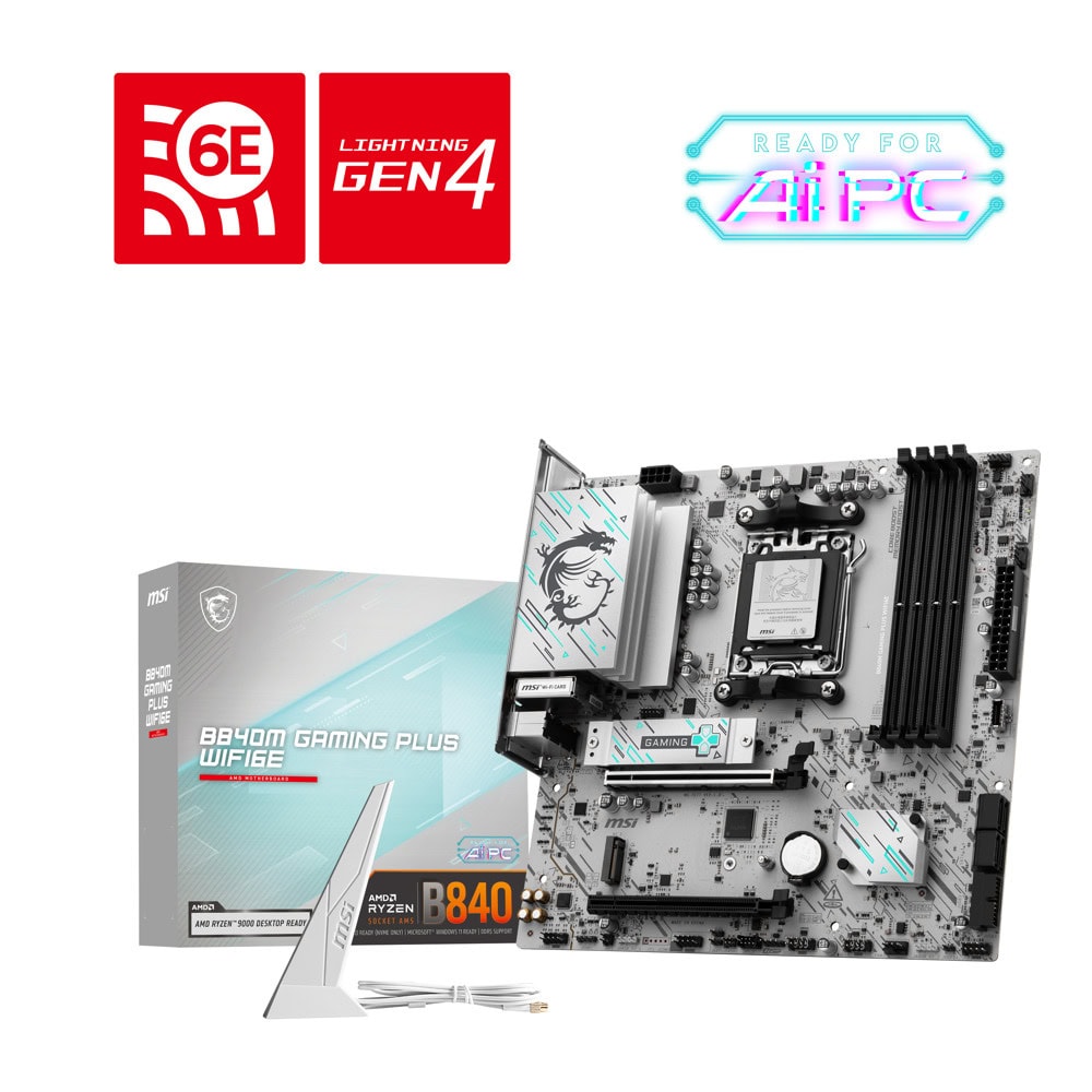 Дънна платка MSI B840M Gaming Plus WIFI6E