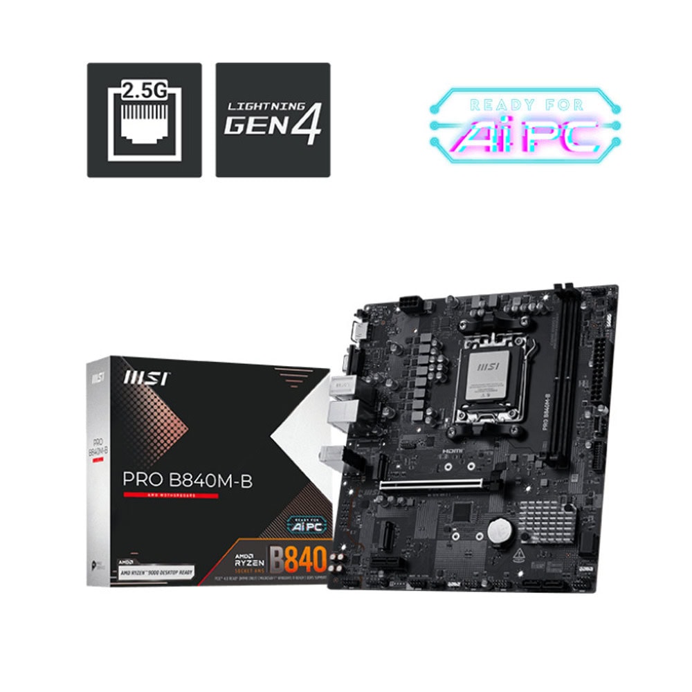 Дънна платка MSI Pro B840M-B