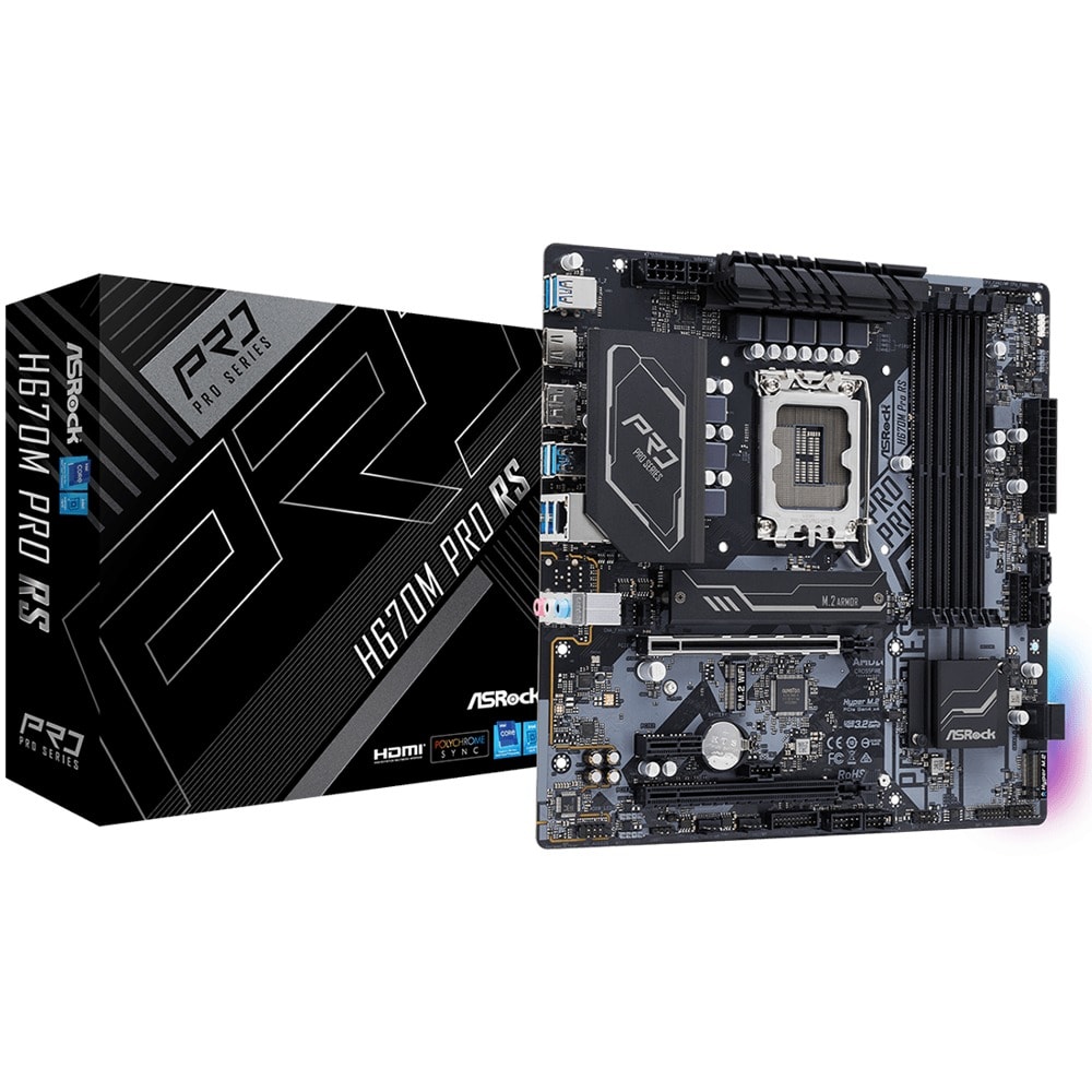 Дънна платка ASRock H670M Pro RS