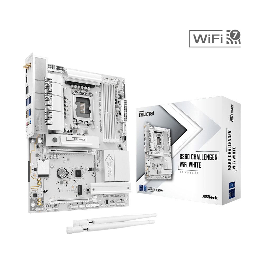 Дънна платка ASRock B860 Challenger WIFI White