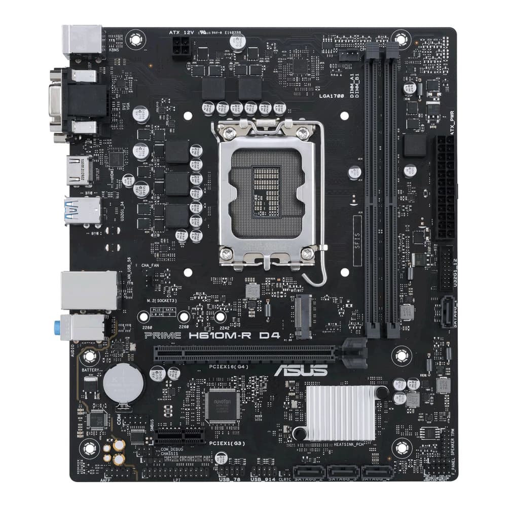 Дънна платка Asus Prime H610M-R D4 (90MB1B40-M0ECY0)