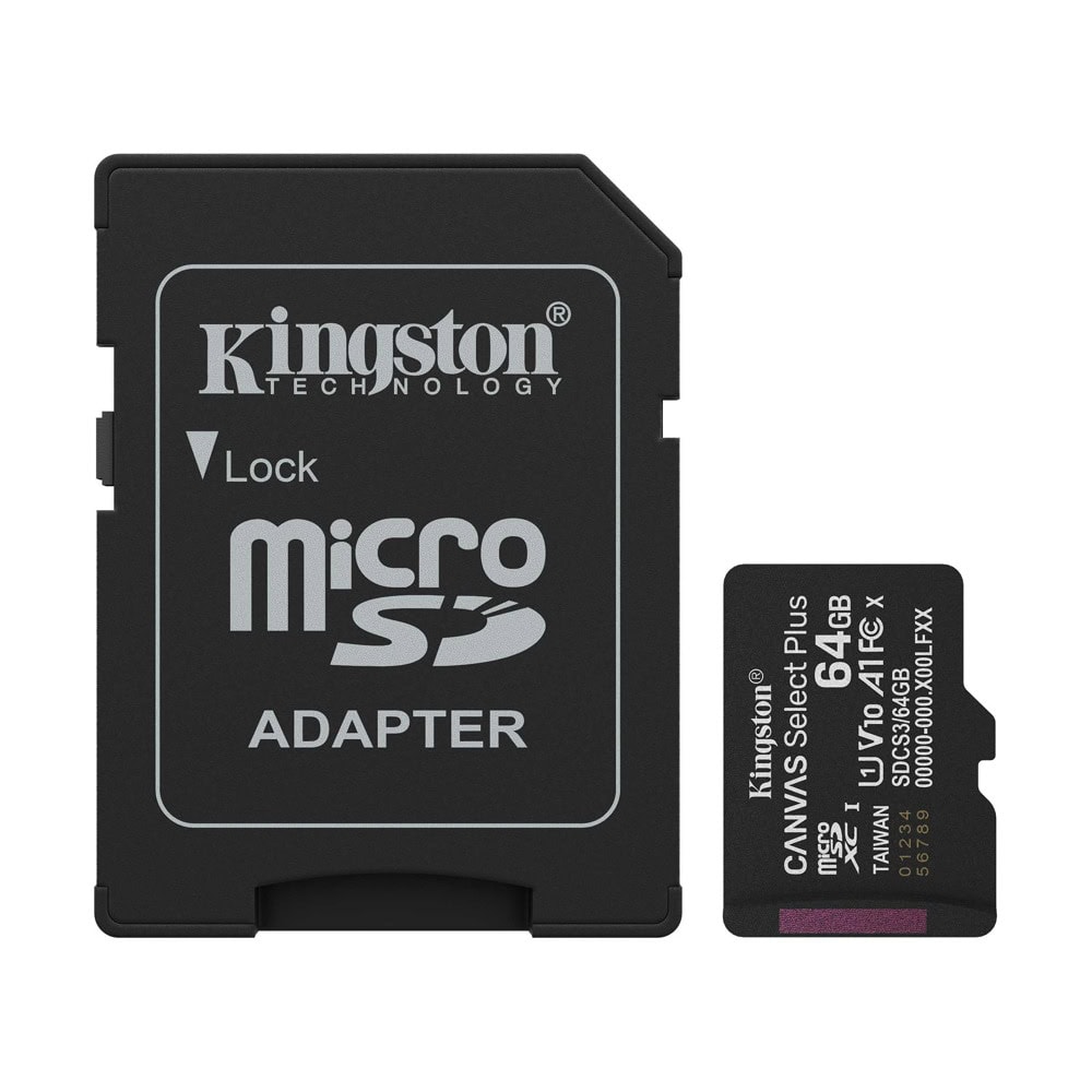 Карта памет 64GB microSDHC с адаптер
