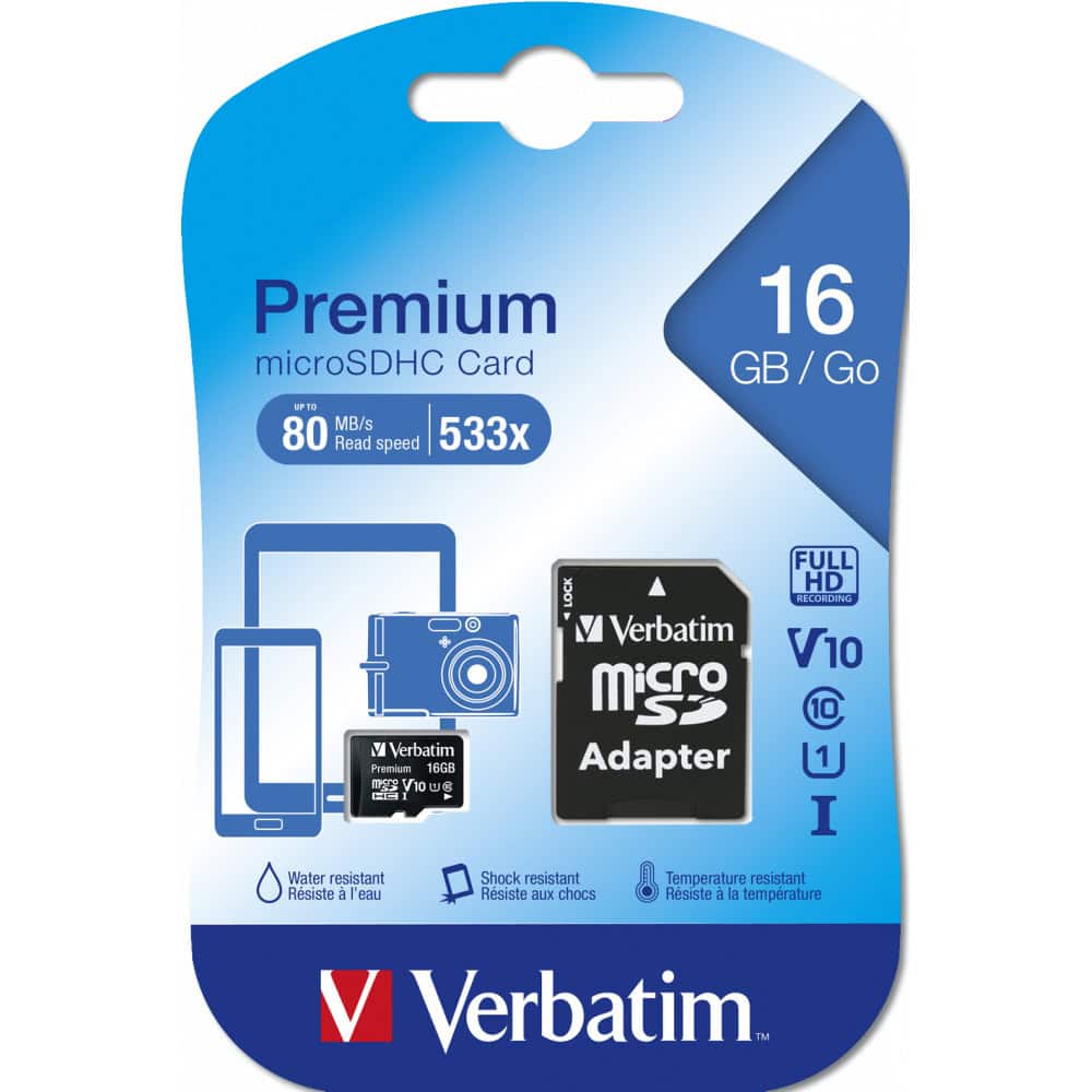Карта памет 16GB microSDHC с адаптер