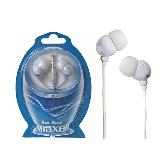 Слушалки Maxell Ear Bud - Plugz (бели)