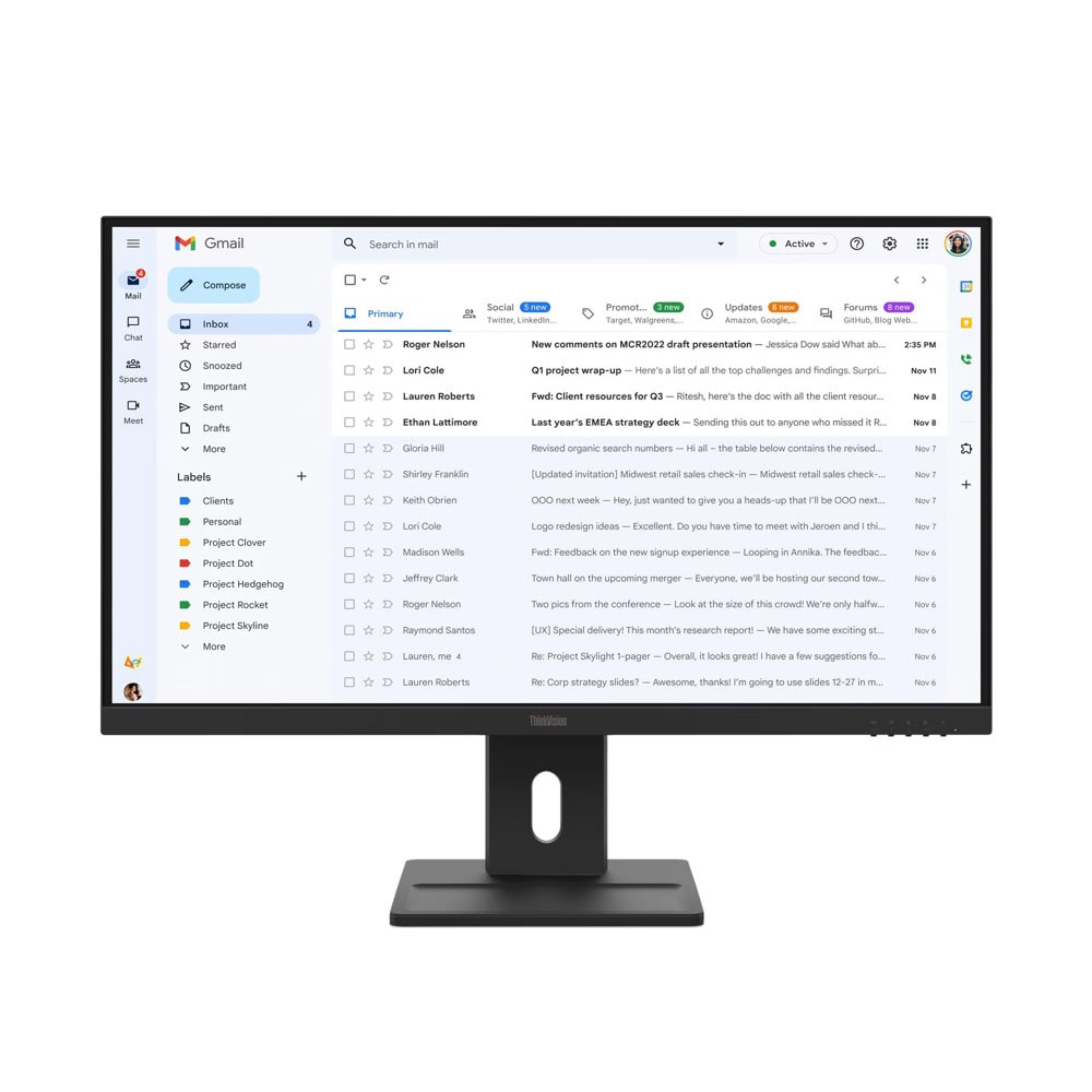 Монитор Lenovo ThinkVision E27-40 (64BCMAT4EU)