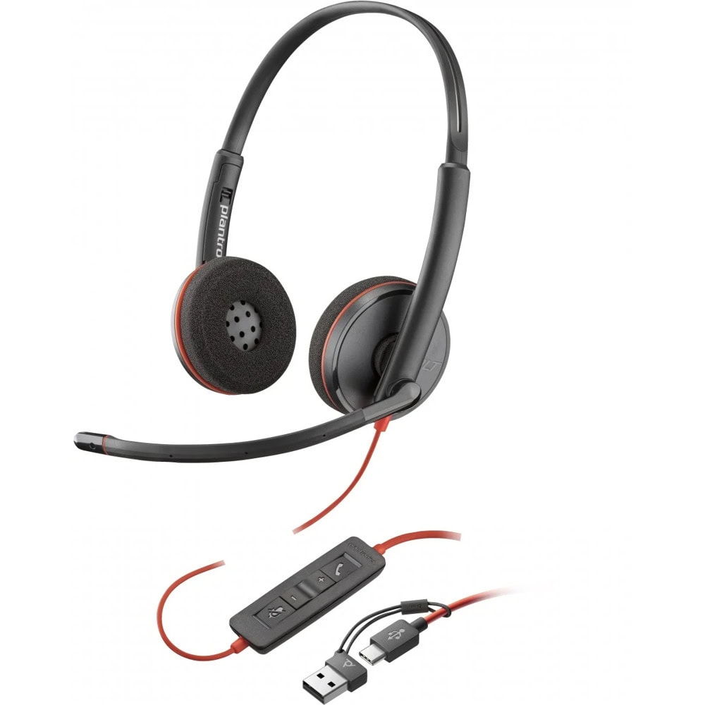 Слушалки HP Poly Blackwire 3220 Stereo