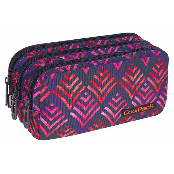 Несесер с три ципа CoolPack Primus A013 Hawaii Pink