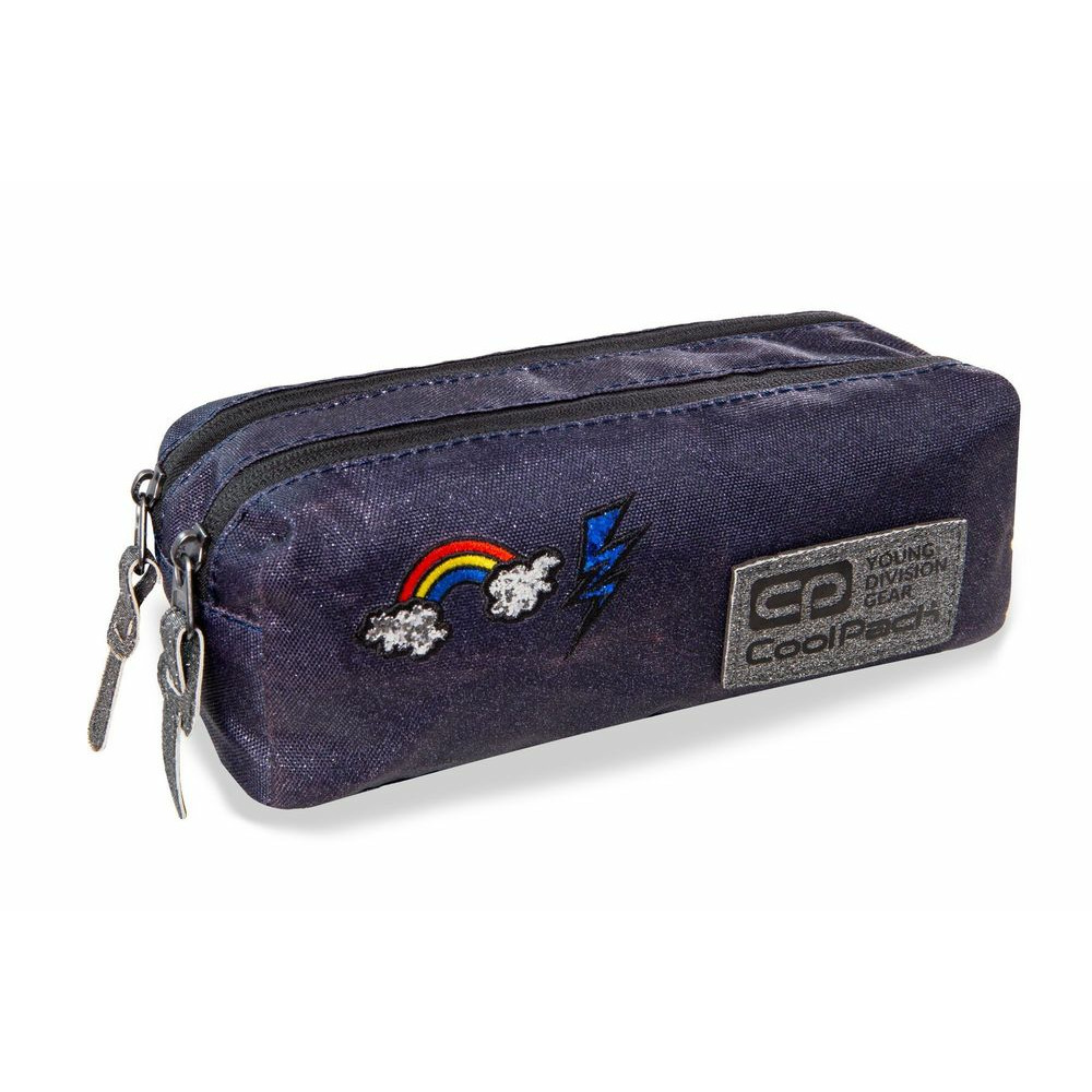 Ученически несесер CoolPack Edge Sparkling Badges Jeans