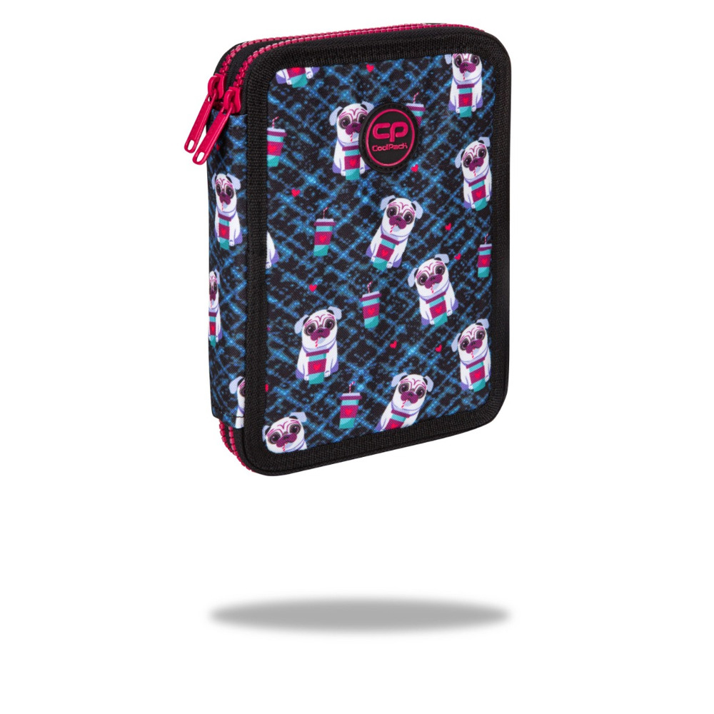 Ученически несесер с два ципа CoolPack Jumper XL Dogs to go