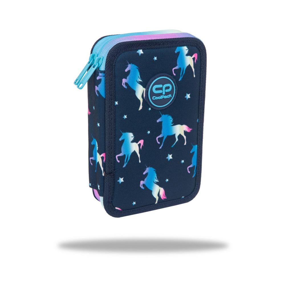 Ученически несесер с пособия CoolPack Jumper 2 Blue unicorn