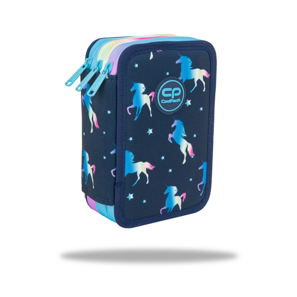 Ученически несесер с пособия CoolPack Jumper 3 Blue unicorn