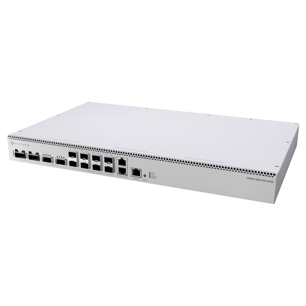 Суич MikroTik CRS812-8DS-2DQ-2DDQ-RM
