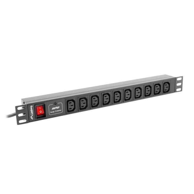 Разклонител Lanberg PDU-10I-0200-IEC-BK