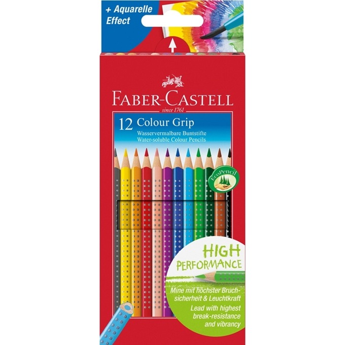 Акварелни моливи Faber-Castell Grip