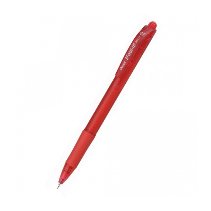 Автоматична химикалка Pentel BX417 Feel-it червена