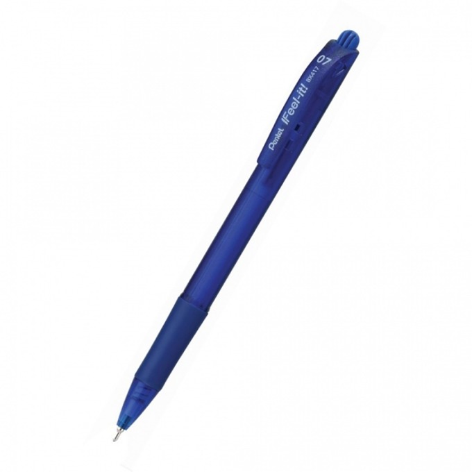 Автоматична химикалка Pentel BX417 Feel-it синя