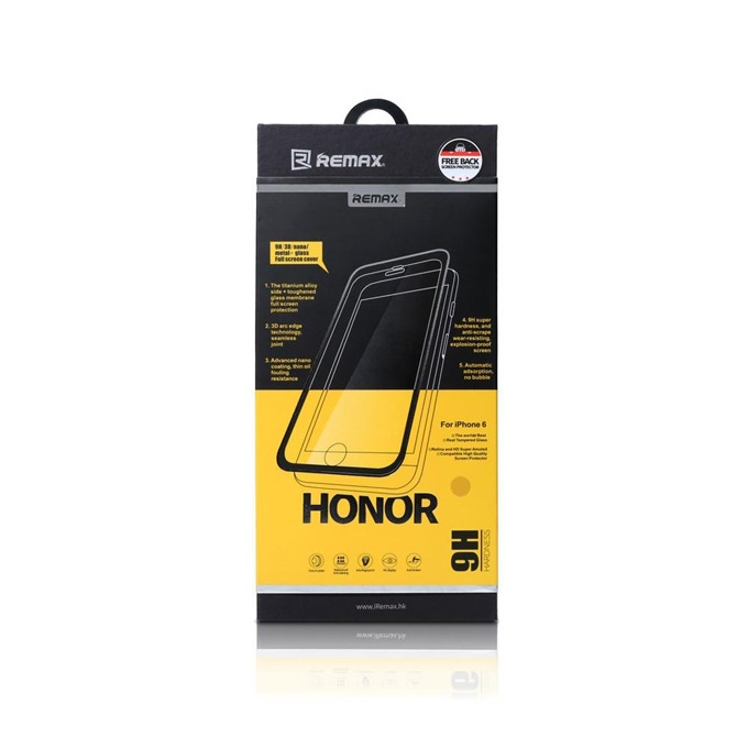 Протектор от закалено стъкло /Tempered Glass/ Remax Honor 52311 за iPhone 6/6S Plus