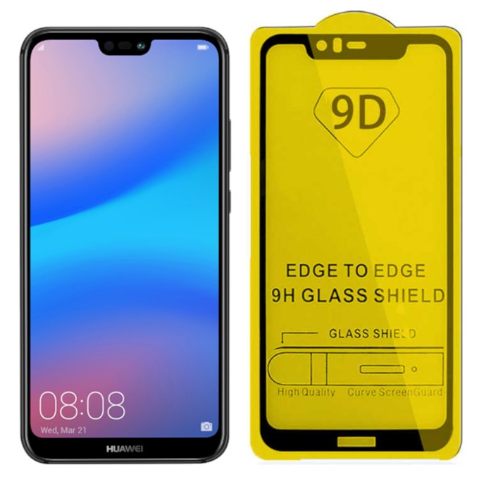 Протектор от закалено стъкло /Tempered Glass/ за Huawei P20 lite 9D