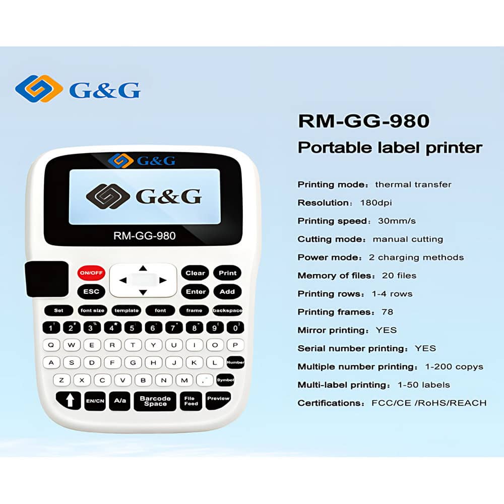 Етикетен принтер G&G RM-GG-T180S