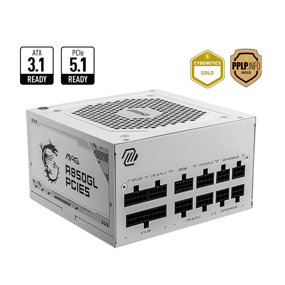 Захранване MSI MAG A850GL PCIE5 White