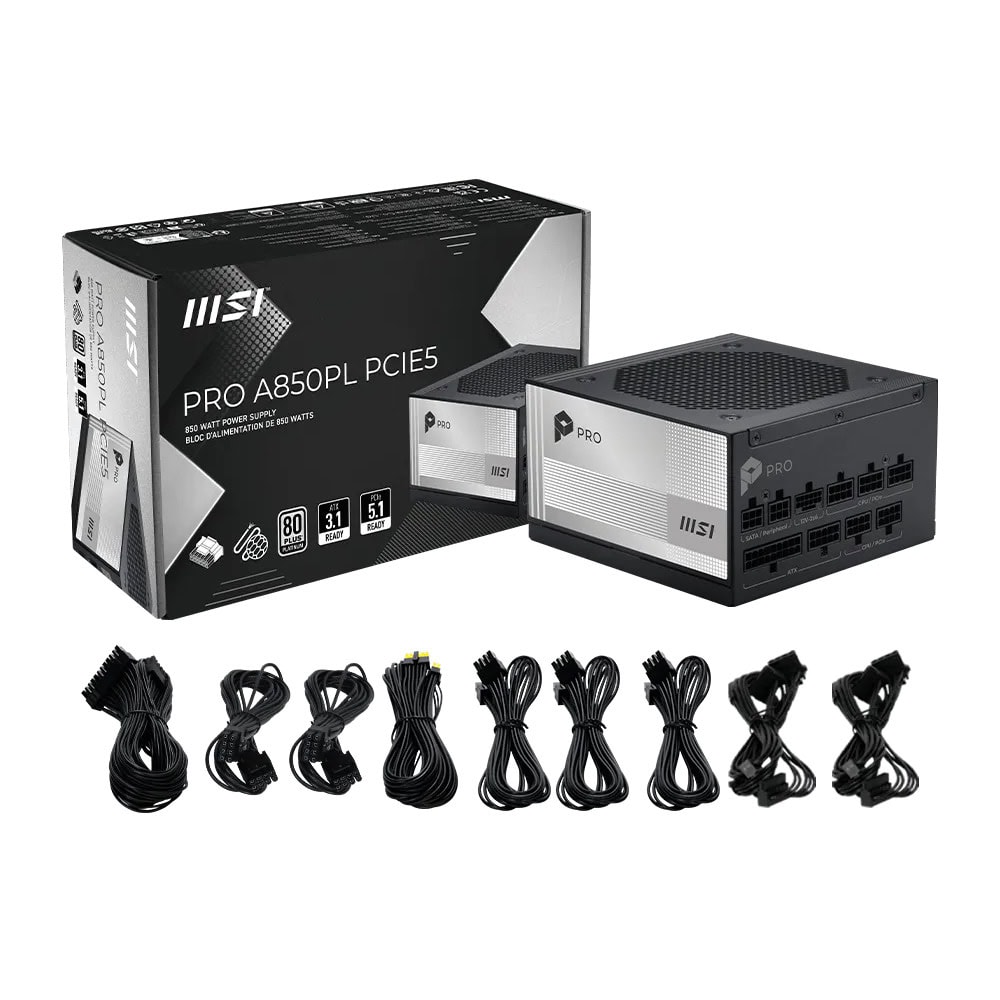 Захранване MSI PRO A850PL PCIE5