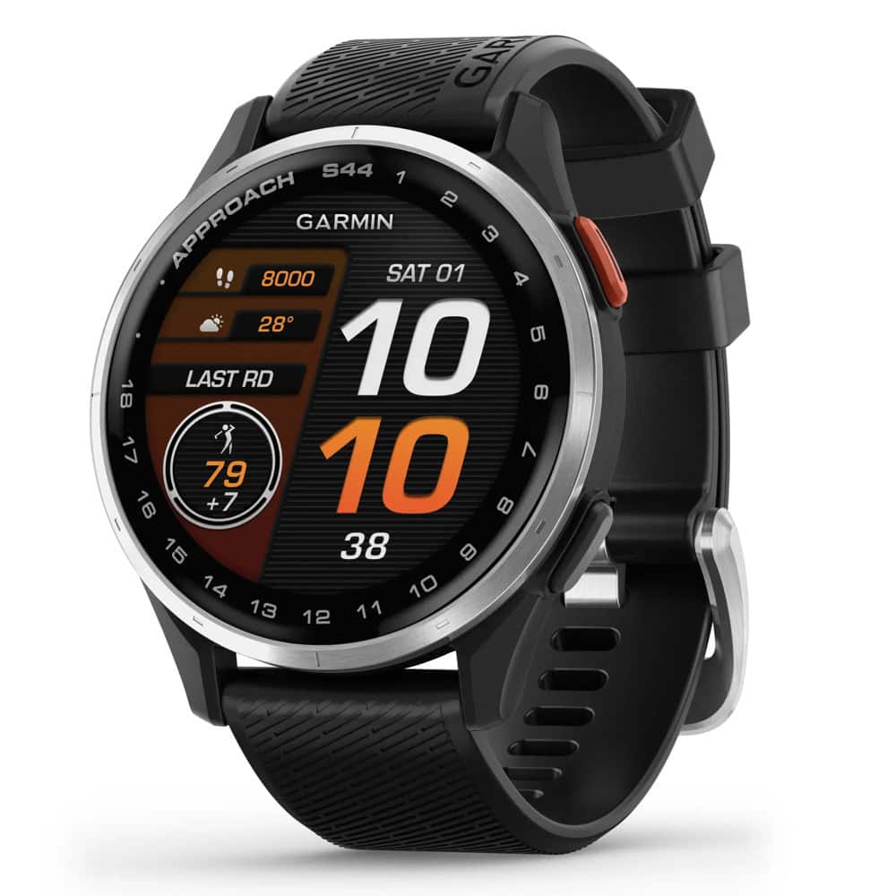 Смарт часовник Garmin Approach S44 Silver Aluminium Black