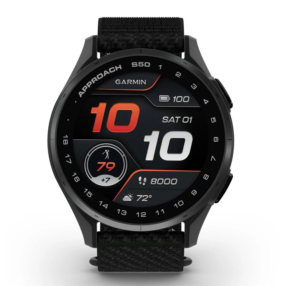 Смарт часовник Garmin Approach S50 Slate Aluminium Black