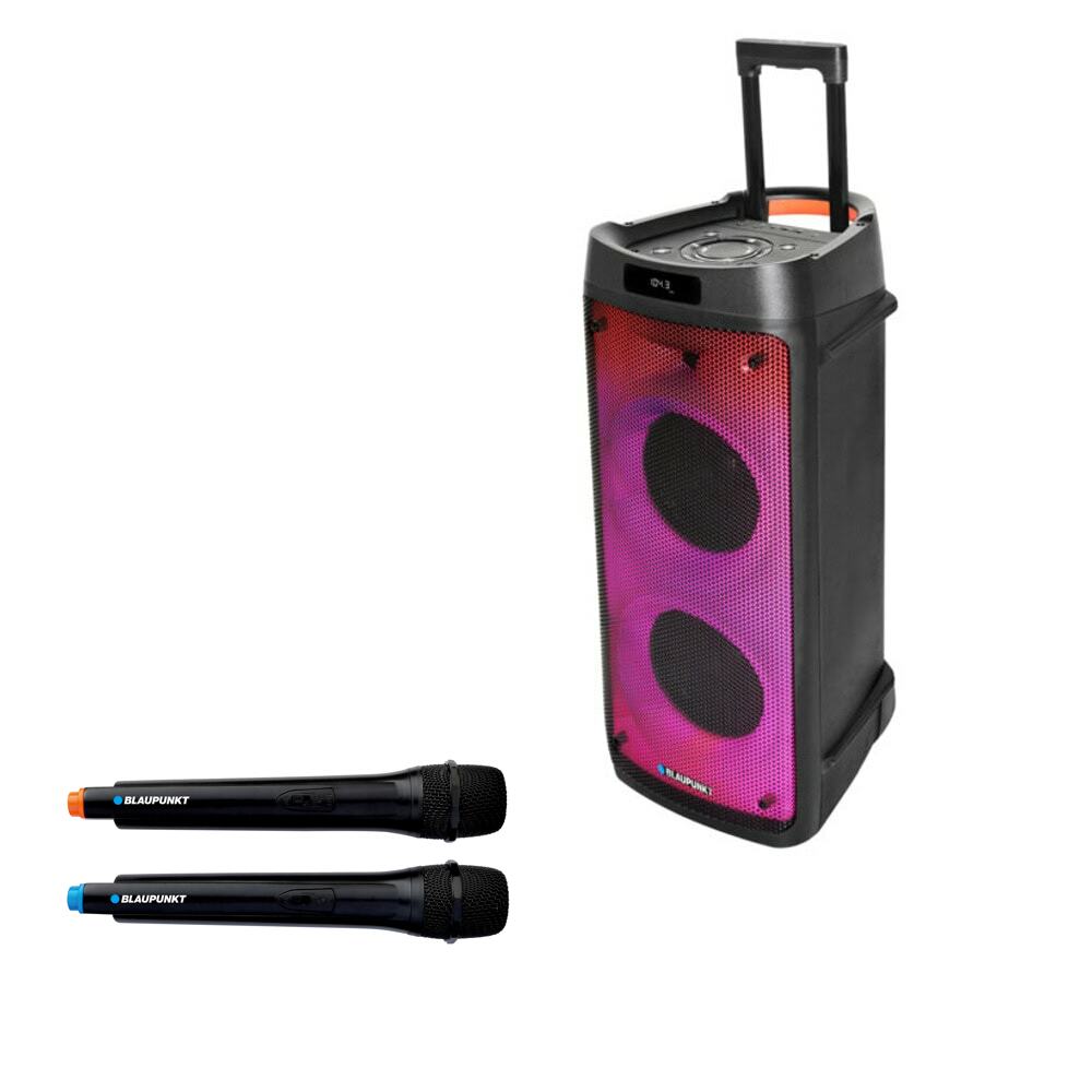 Комплект караоке колона и два микрофона Blaupunkt PB08DB