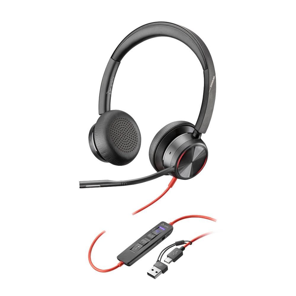 Конферентни слушалки Poly Blackwire 8225 Stereo
