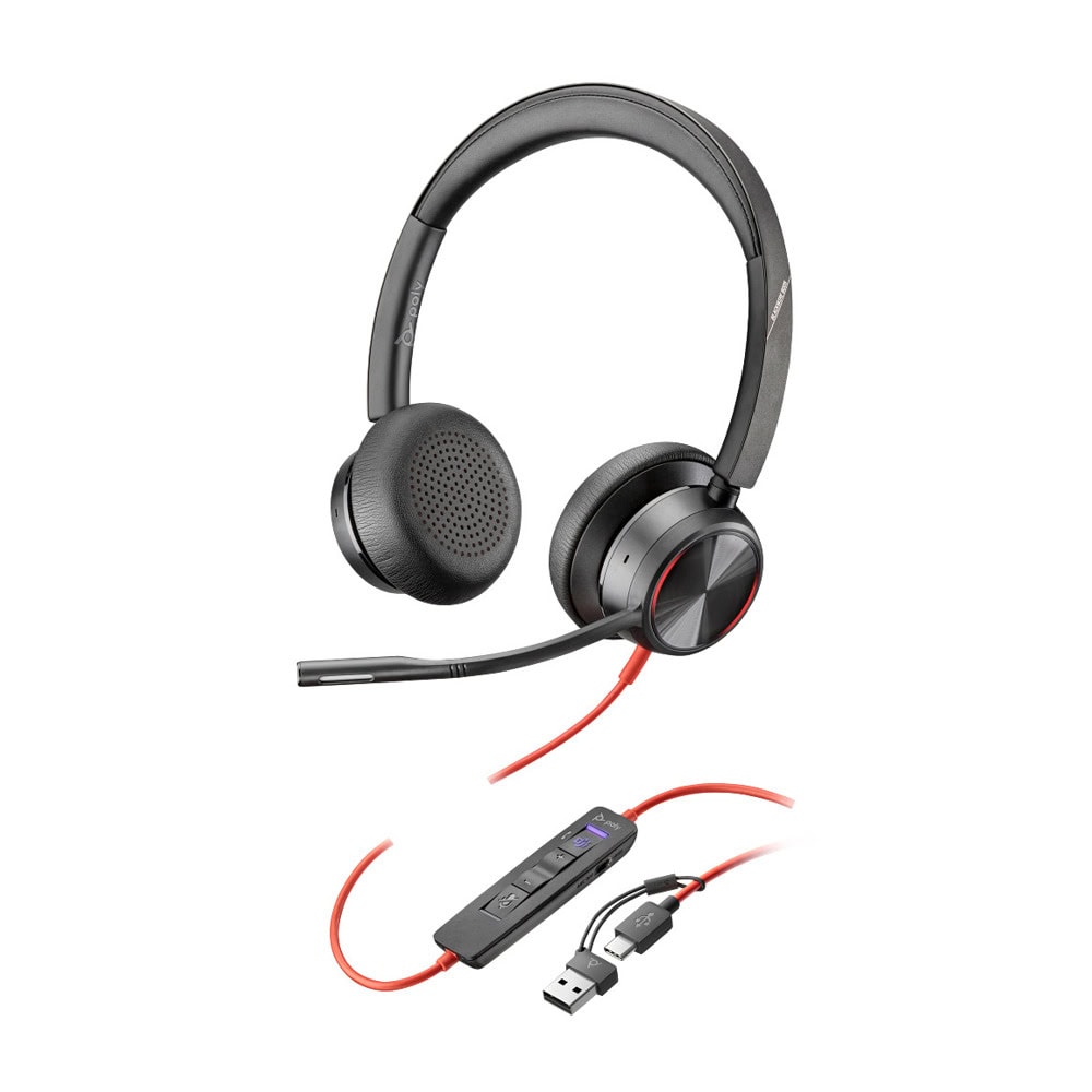 Конферентни слушалки Poly Blackwire 8225 Stereo