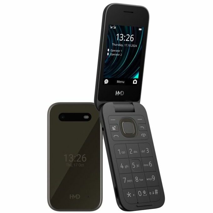 Мобилен телефон HMD 2660 Flip Black (черен)