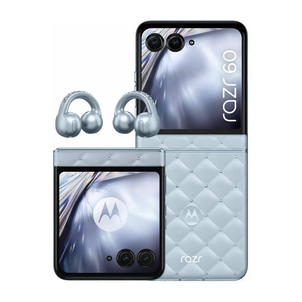 Комплект смартфон Motorola Razr 60 и слушалки Motorola Moto Buds Loop (Сваровски)