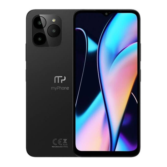 Смартфон MyPhone N23 (черен) с подарък калъф
