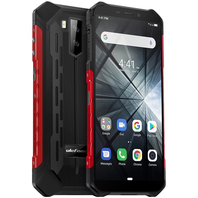 Смартфон Ulefone Armor X3 (черно-червен)