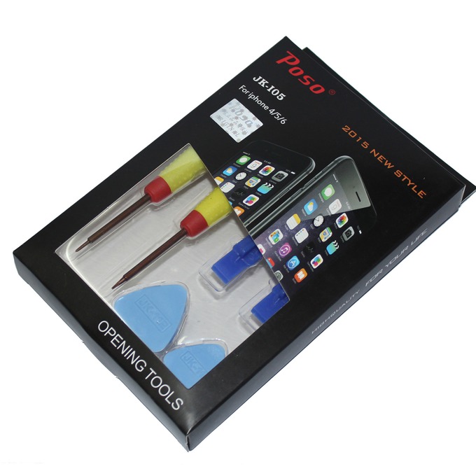 Комплект 6 в 1 за разглобяване на Iphone 4/5/6 Poso JK-105