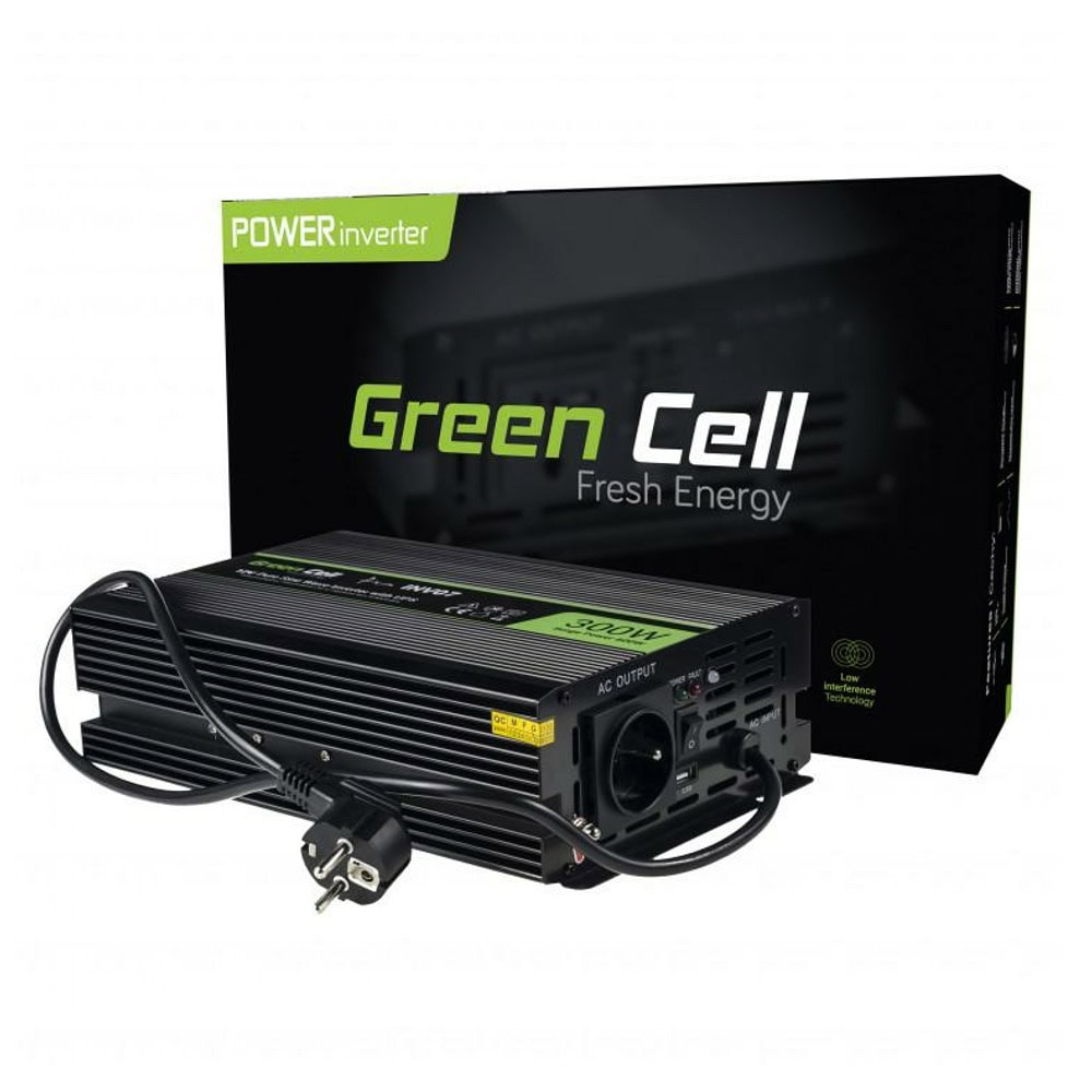 Инвертор Green Cell GC-INVERT-12V-300W-INV07