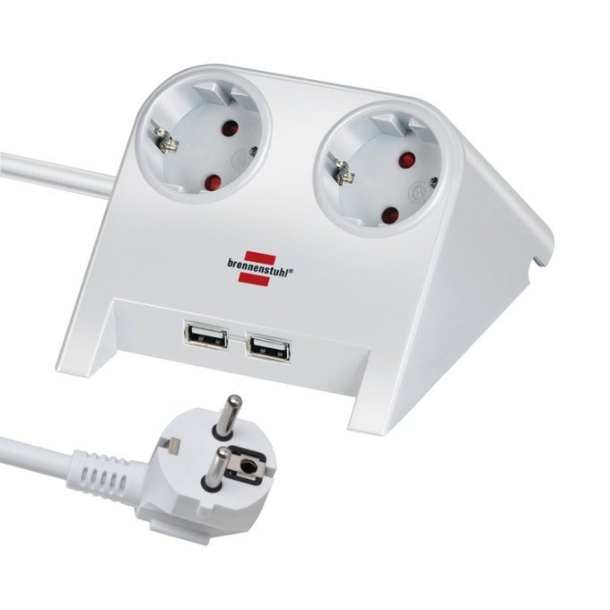 Разклонител Brennenstuhl Desktop-Power 2-fold