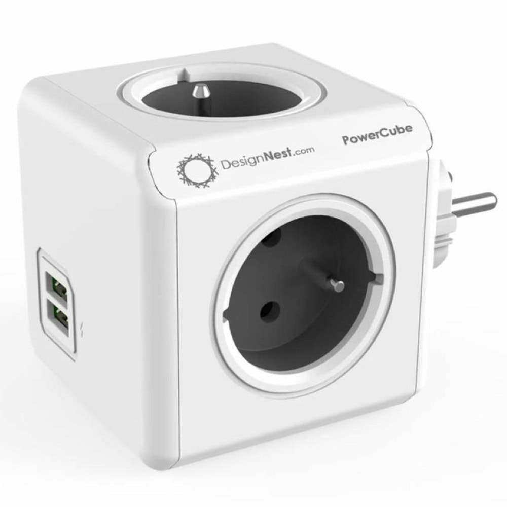 Разклонител DesignNest PowerCube Original 1202GY