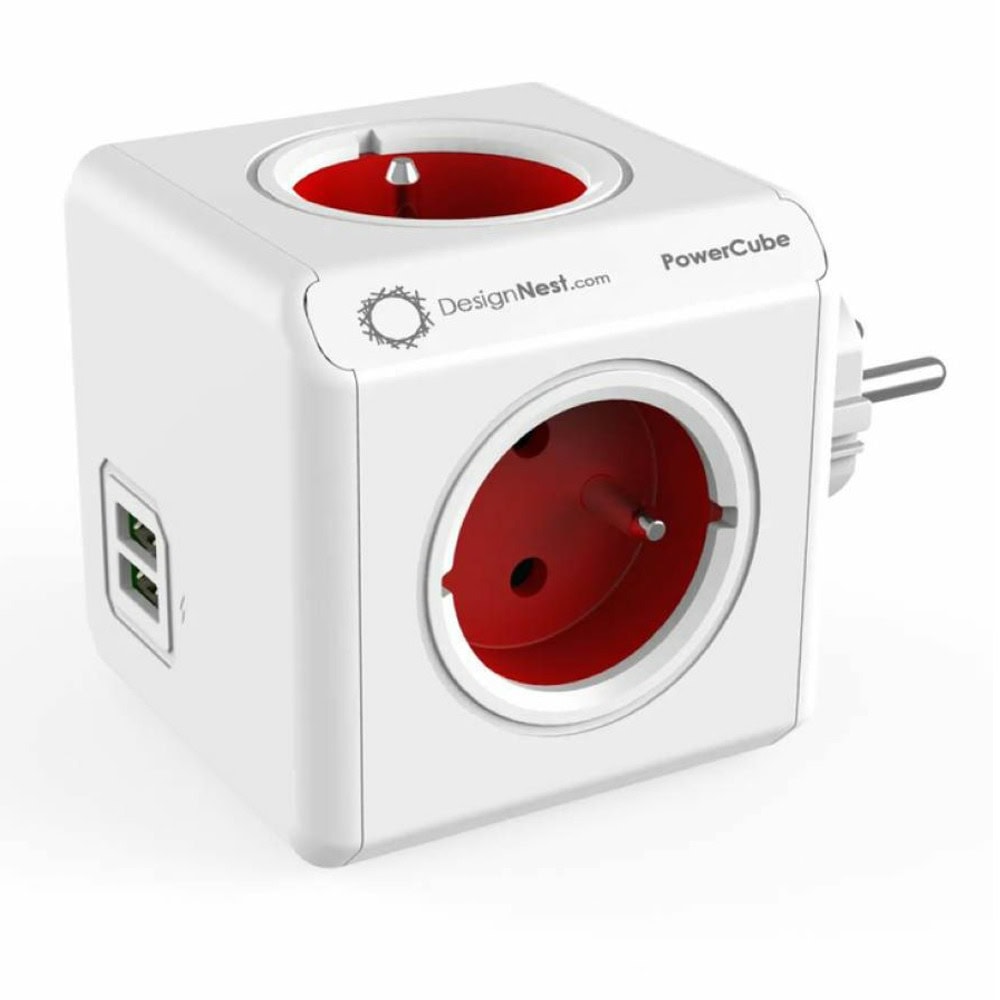 Разклонител DesignNest PowerCube Original 1202RD