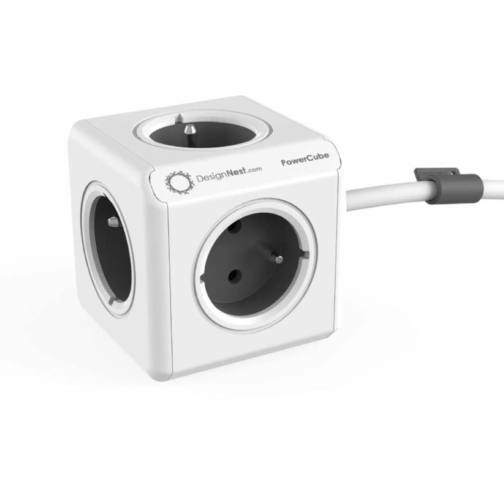 Разклонител DesignNest PowerCube Extended 1300GY