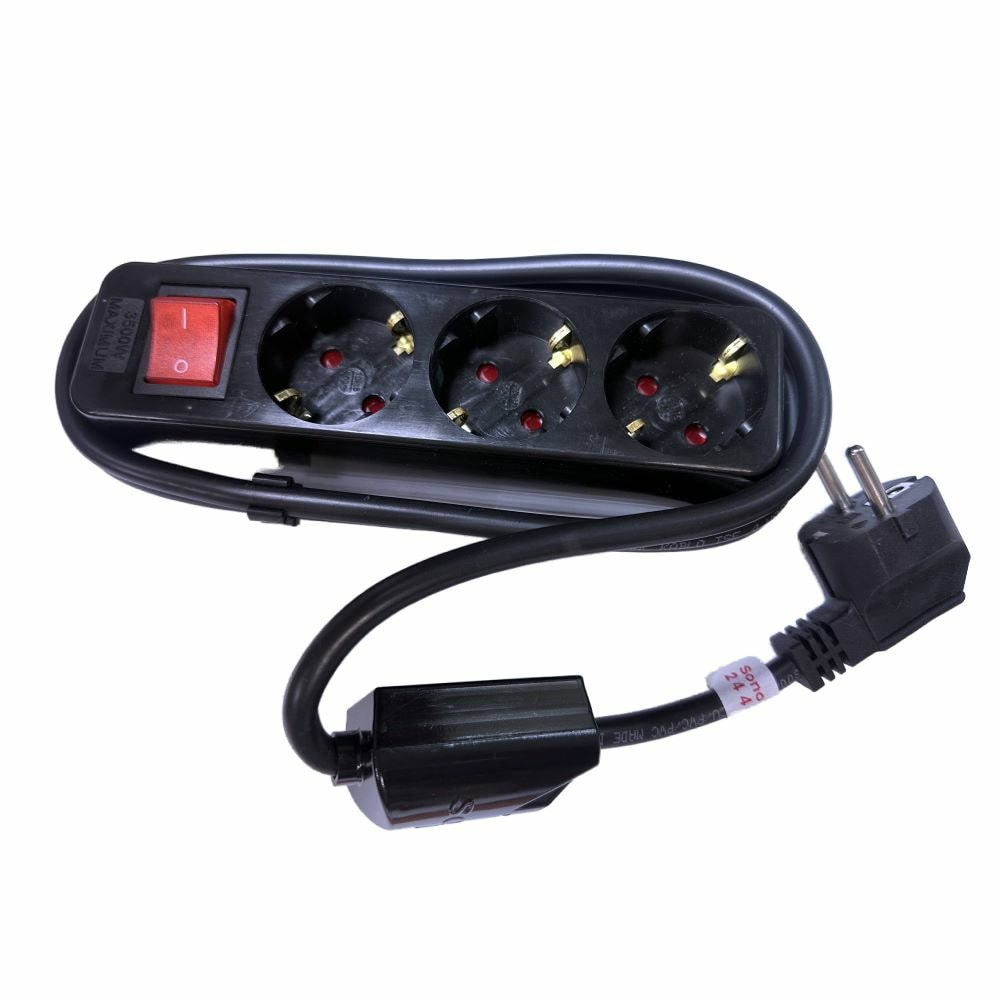 Разклонител Sono 3КХ1.5 Black